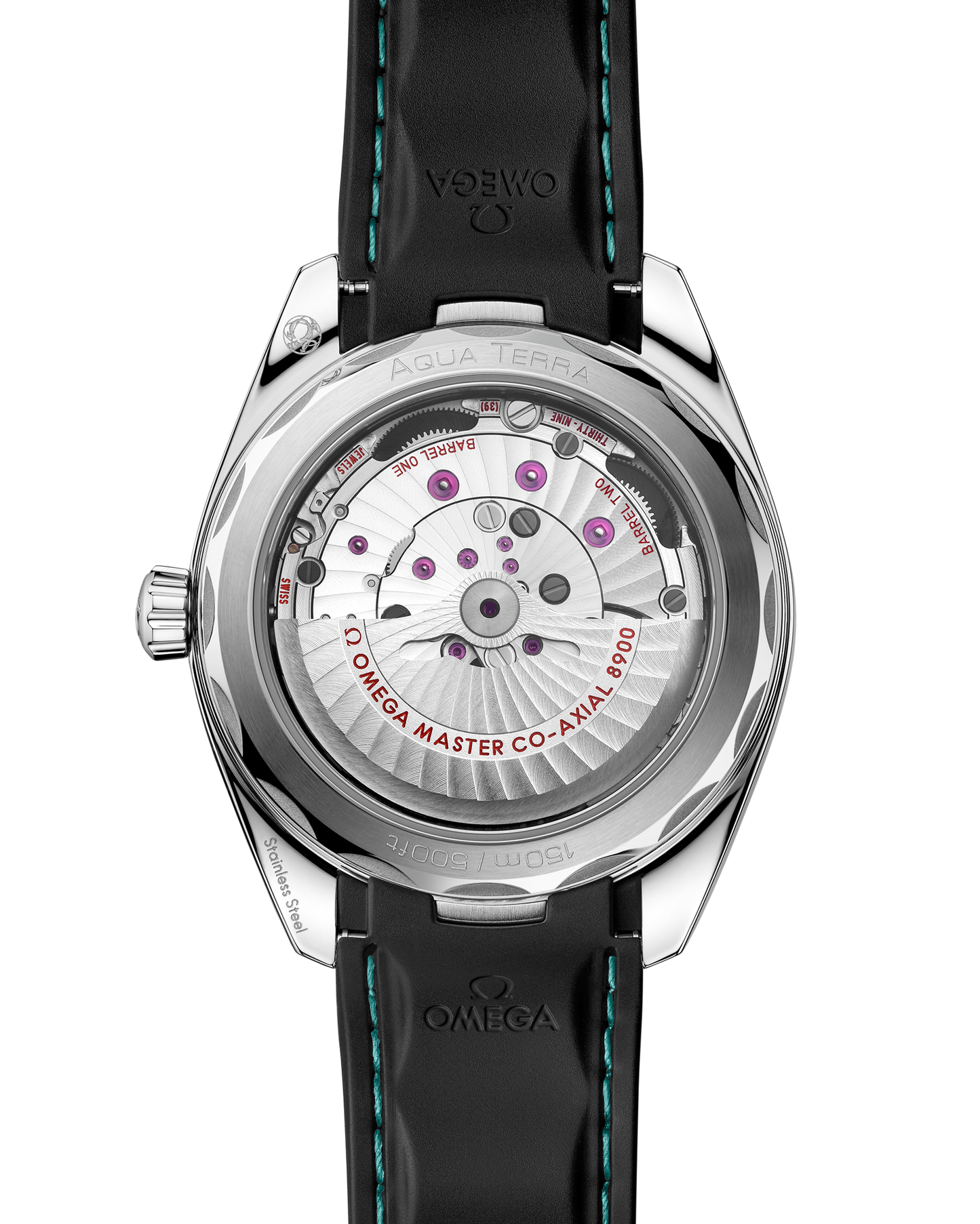 Seamaster Aqua Terra 150M 41 mm, steel on rubber strap