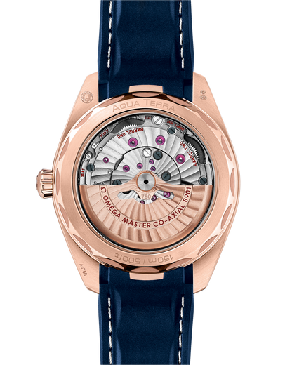 Seamaster Aqua Terra 150M 41 mm, Sedna™ gold on rubber strap