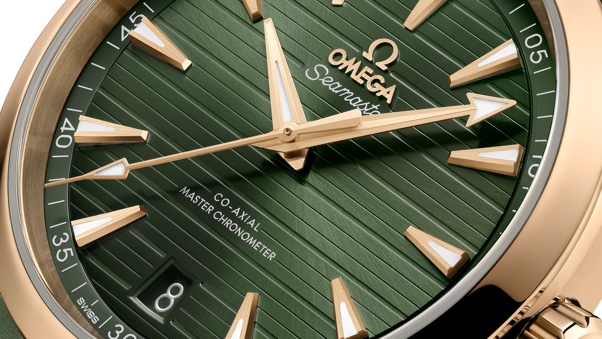 Seamaster Aqua Terra 150M 41 mm, Moonshine™ gold on rubber strap
