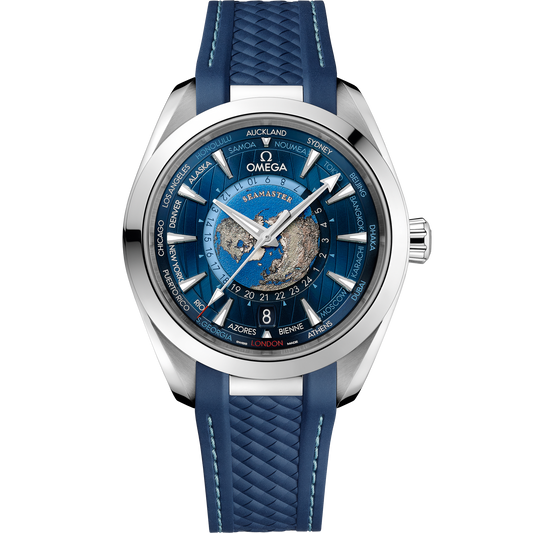 Seamaster Aqua Terra 150M 43 mm, steel on rubber strap