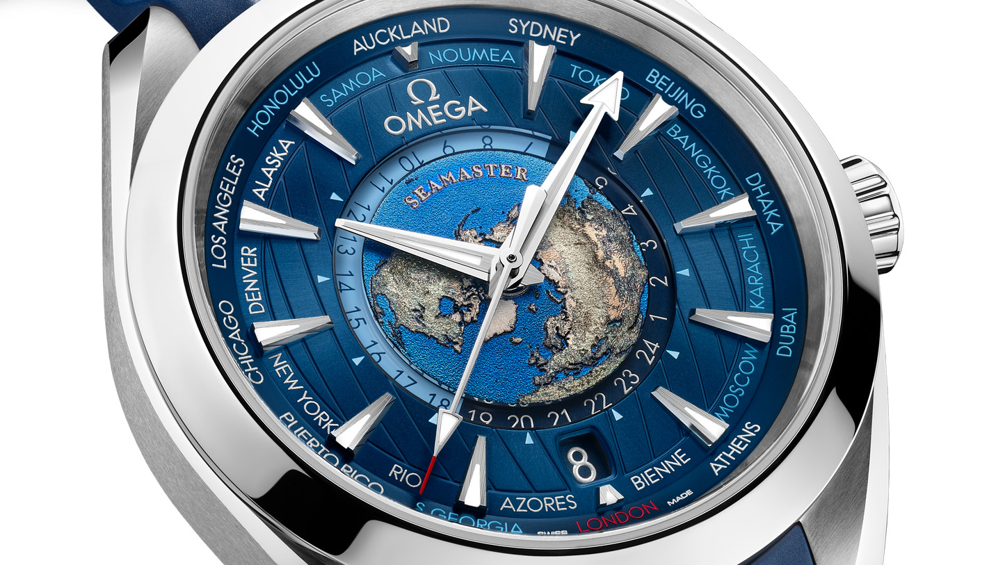 Seamaster Aqua Terra 150M 43 mm, steel on rubber strap