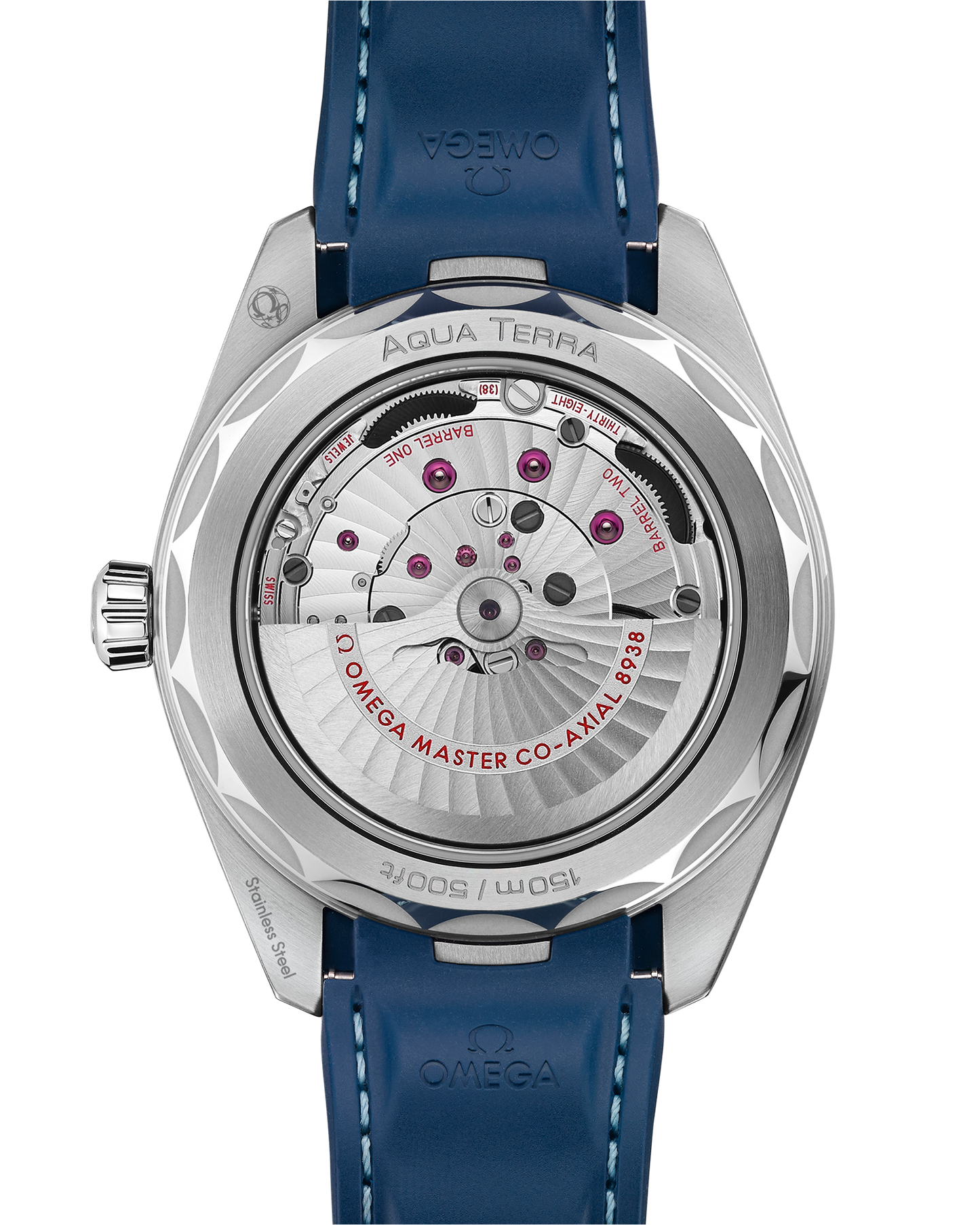 Seamaster Aqua Terra 150M 43 mm, steel on rubber strap