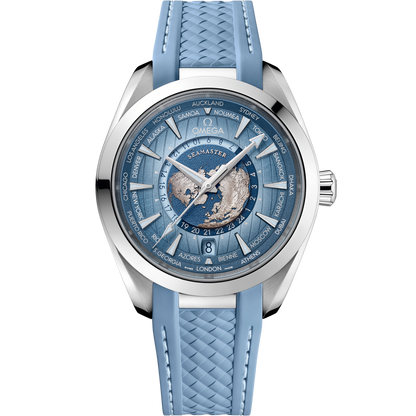 Seamaster Aqua Terra 150M 43 mm, steel on rubber strap