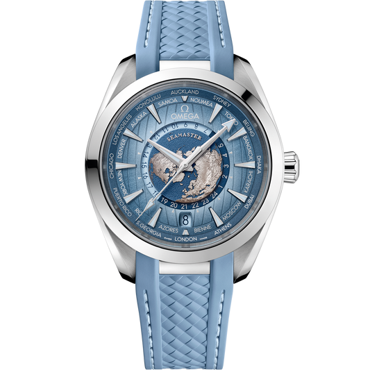 Seamaster Aqua Terra 150M 43 mm, steel on rubber strap