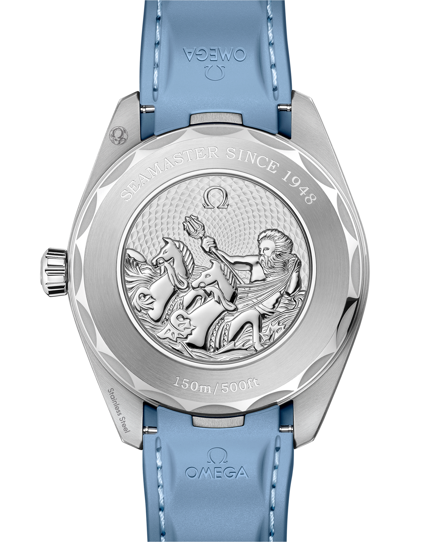 Seamaster Aqua Terra 150M 43 mm, steel on rubber strap