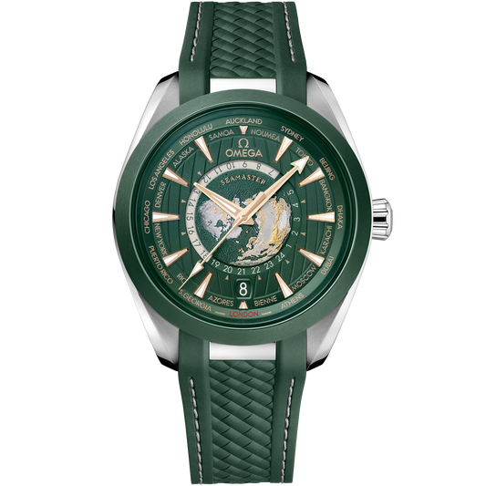 Seamaster Aqua Terra 150M 43 mm, steel on rubber strap