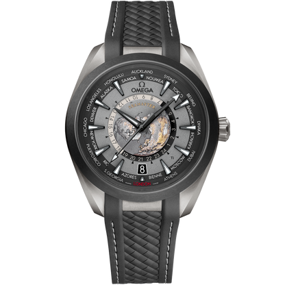 Seamaster Aqua Terra 150M 43 mm, titanium on rubber strap