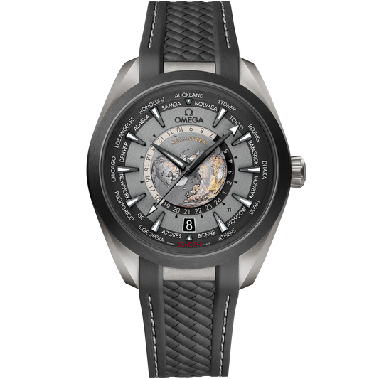 Seamaster Aqua Terra 150M 43 mm, titanium on rubber strap