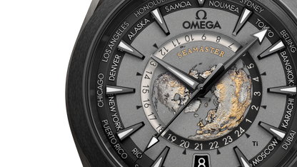 Seamaster Aqua Terra 150M 43 mm, titanium on rubber strap