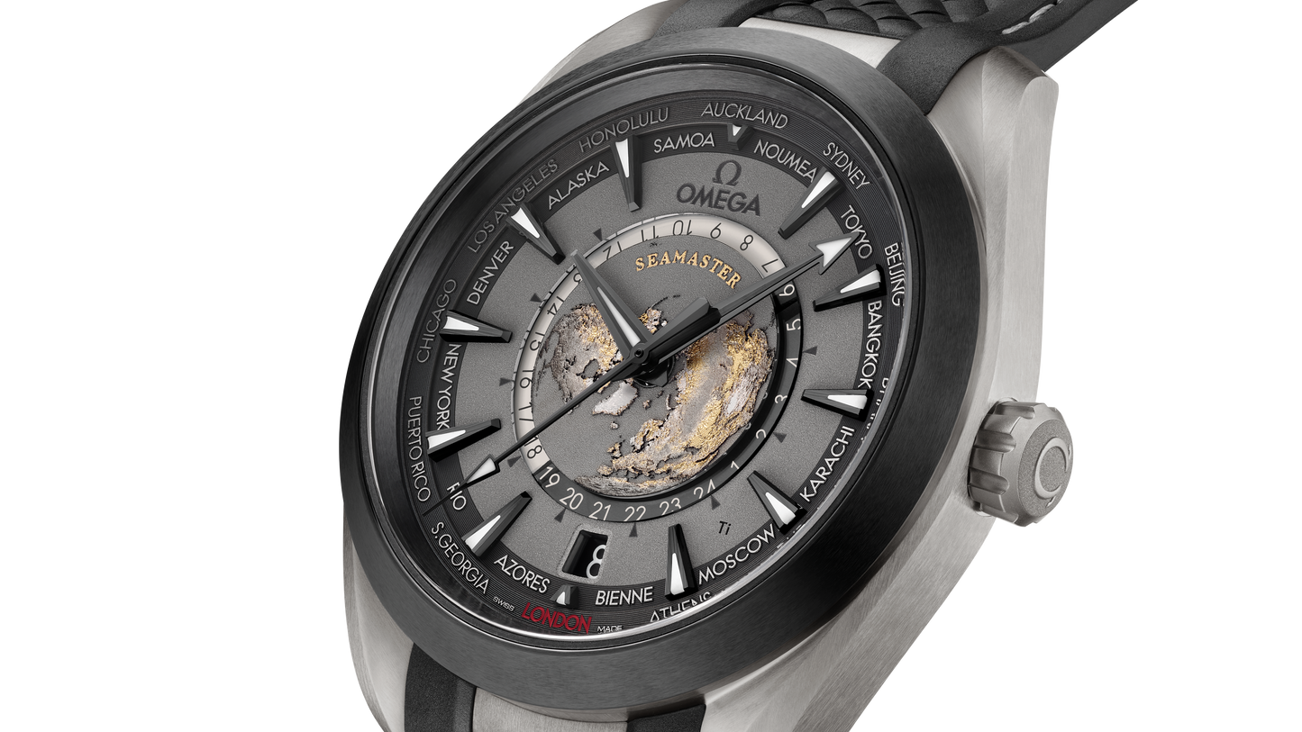 Seamaster Aqua Terra 150M 43 mm, titanium on rubber strap