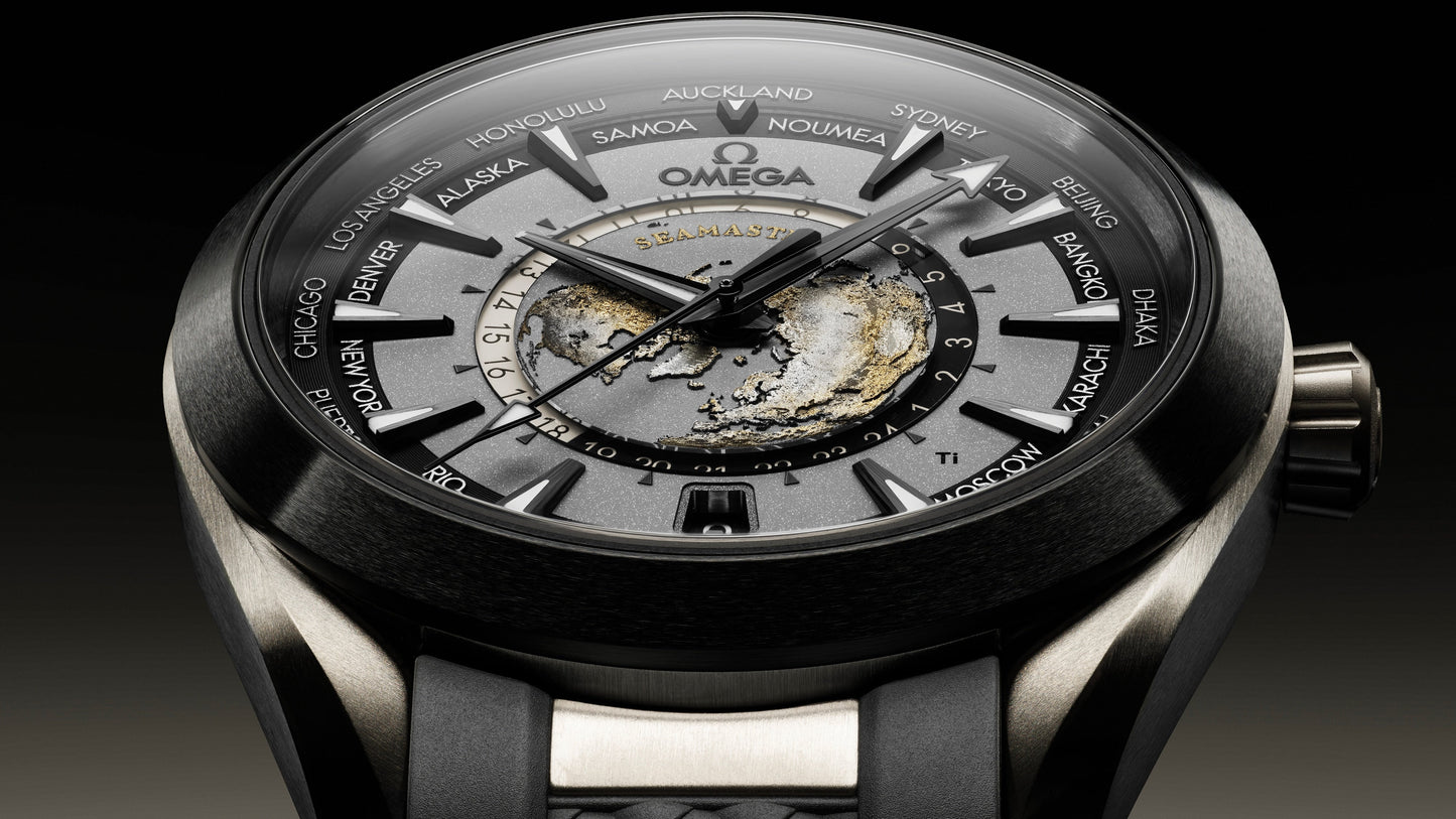 Seamaster Aqua Terra 150M 43 mm, titanium on rubber strap