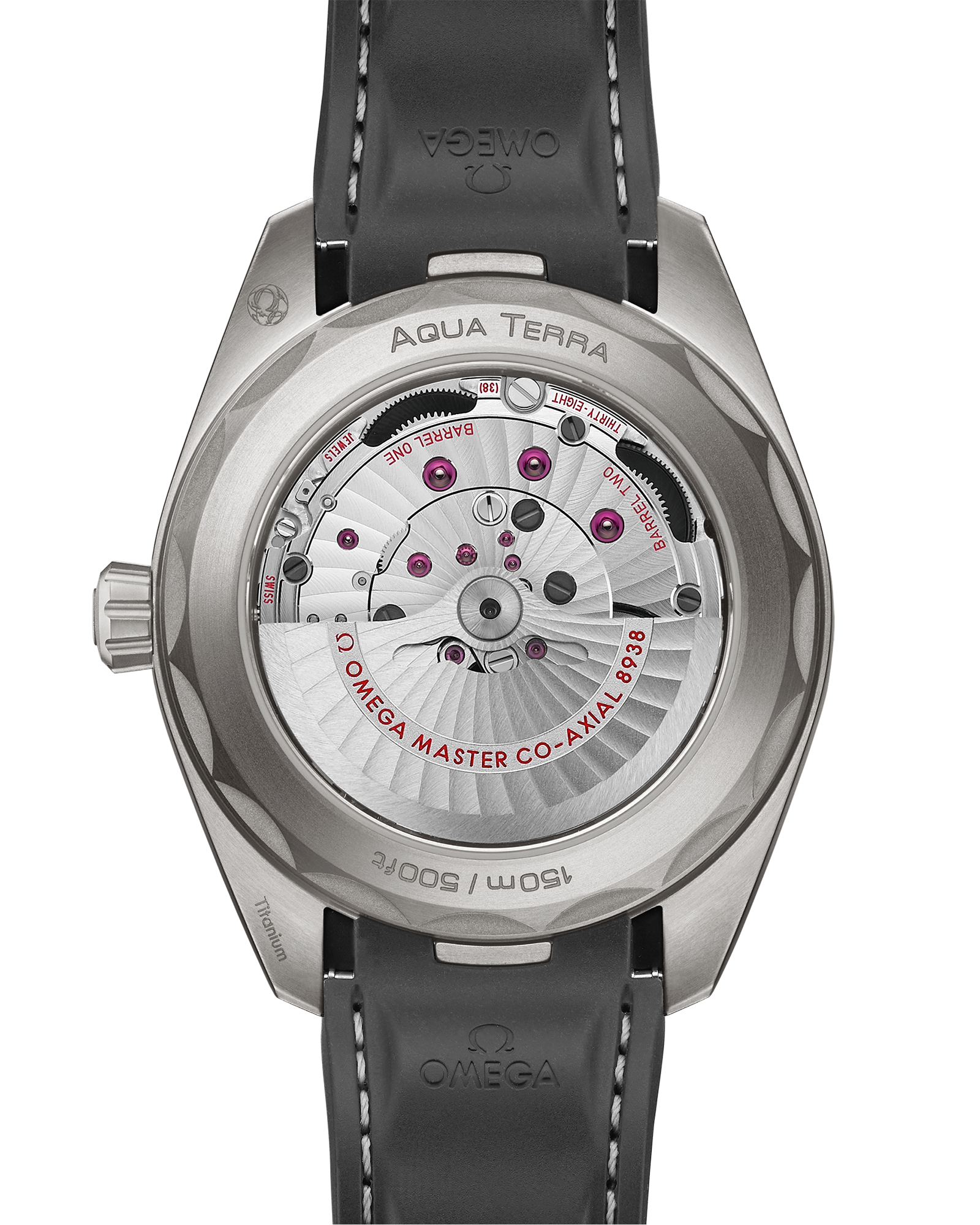 Seamaster Aqua Terra 150M 43 mm, titanium on rubber strap