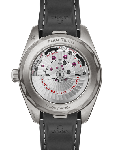 Seamaster Aqua Terra 150M 43 mm, titanium on rubber strap