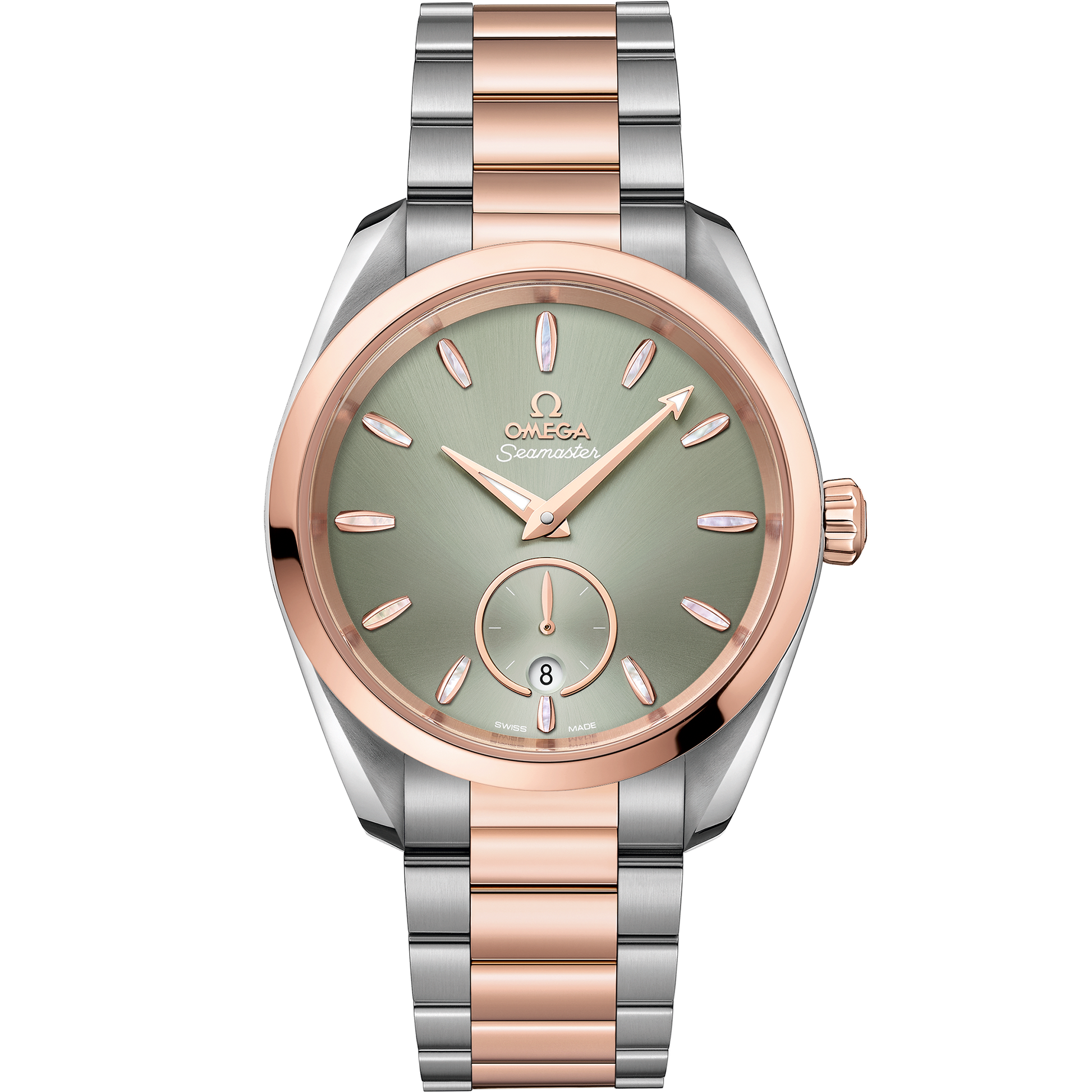 Seamaster Aqua Terra 150M 38 mm, steel ‑ Sedna™ gold on steel ‑ Sedna™ gold