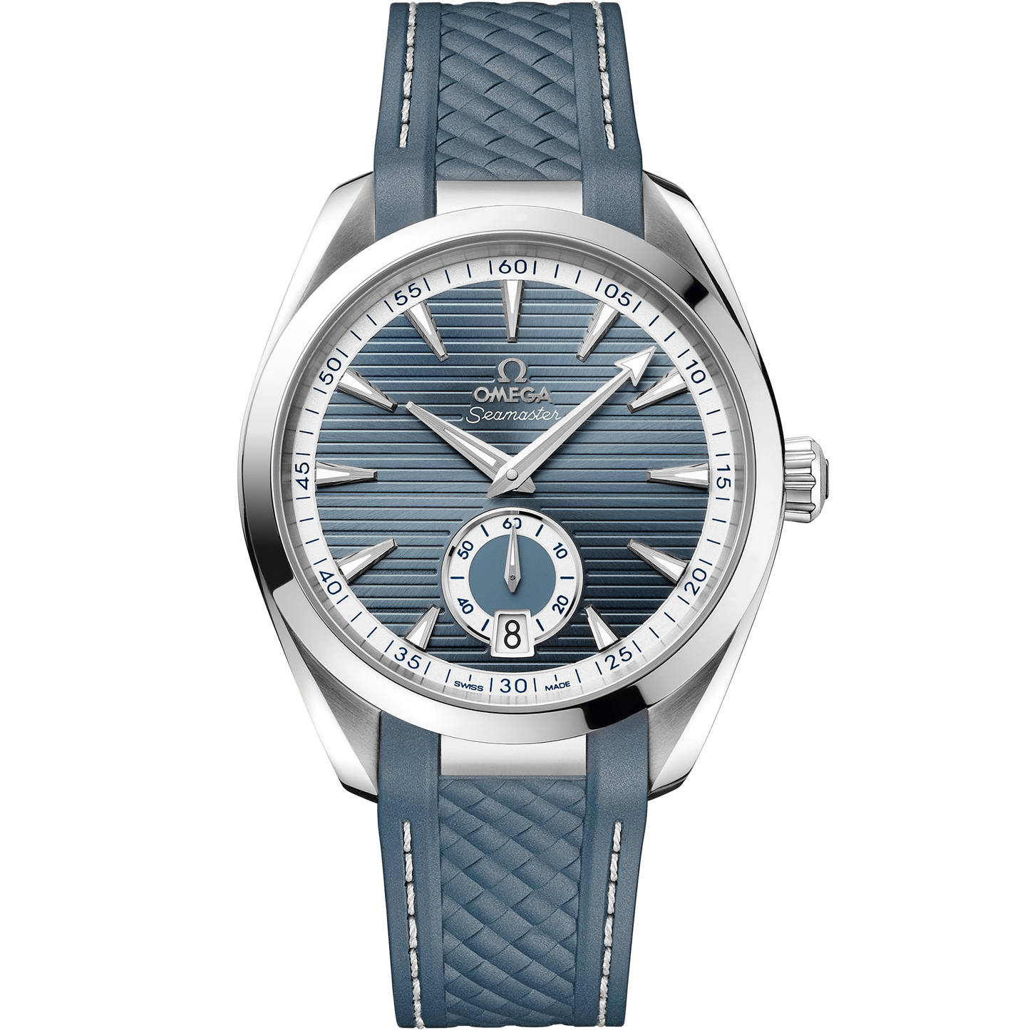 Seamaster Aqua Terra 150M 41 mm, steel on rubber strap