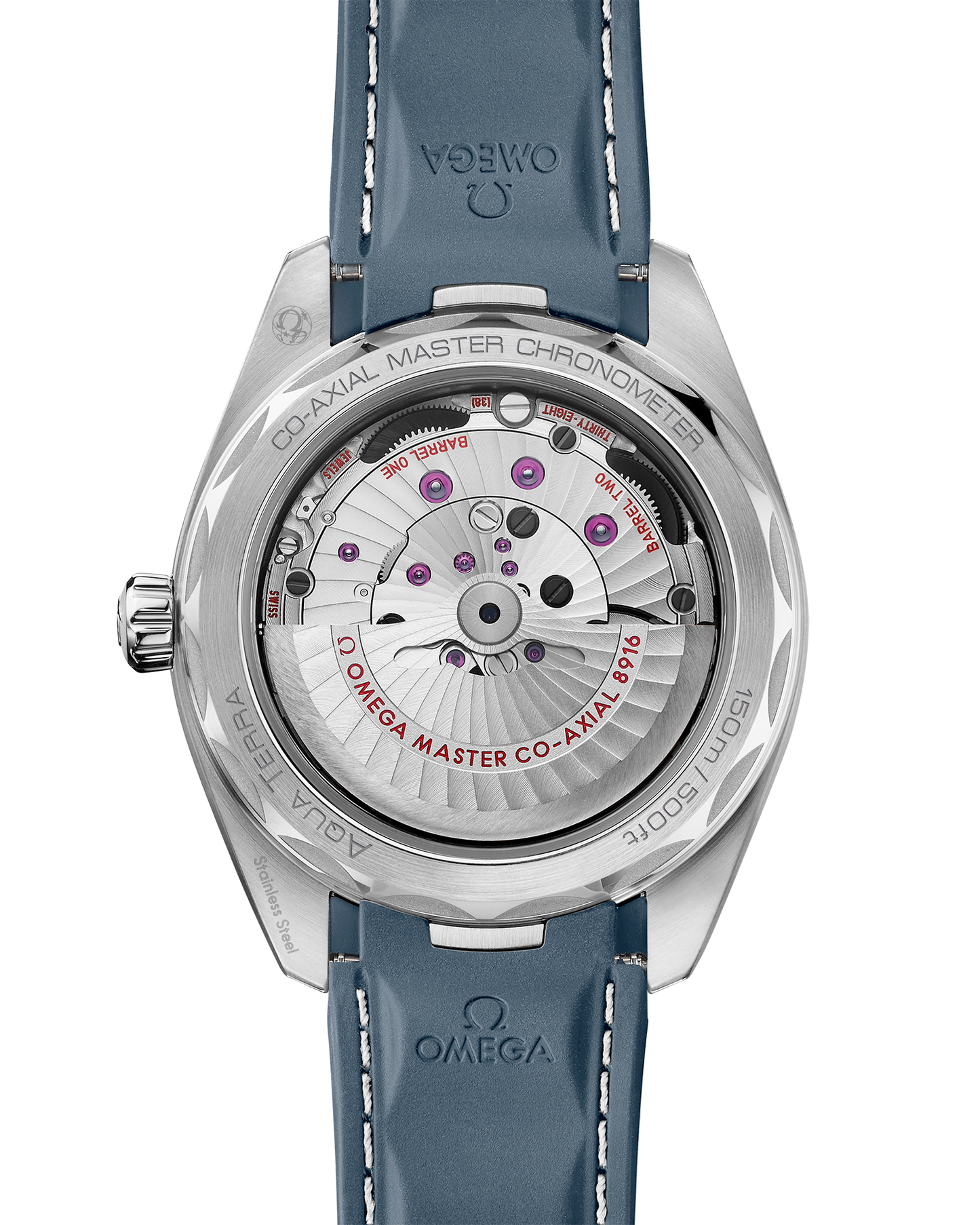 Seamaster Aqua Terra 150M 41 mm, steel on rubber strap