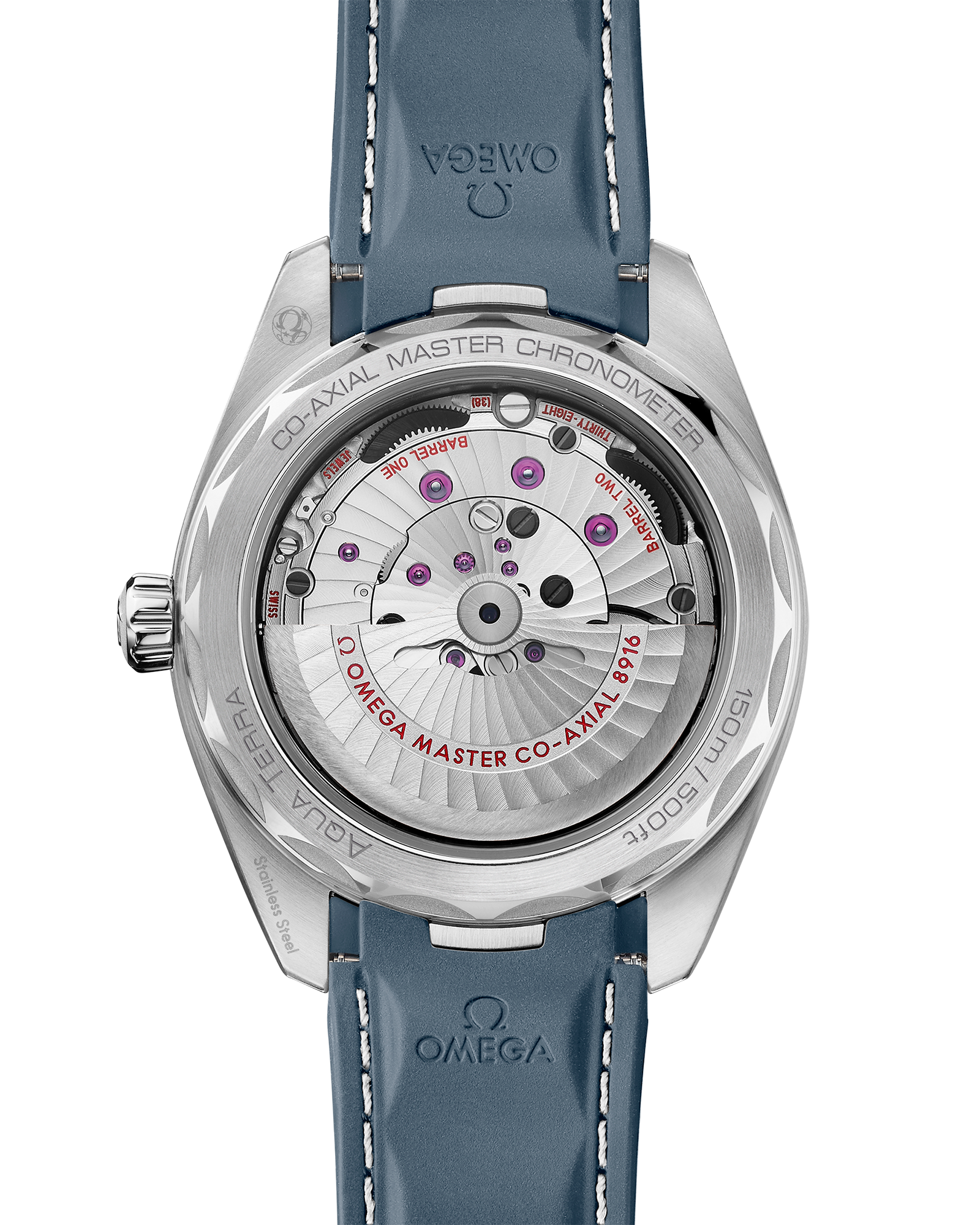 Seamaster Aqua Terra 150M 41 mm, steel on rubber strap
