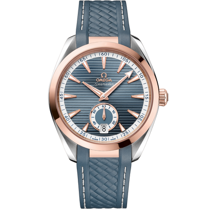 Seamaster Aqua Terra 150M 41 mm, steel ‑ Sedna™ gold on rubber strap