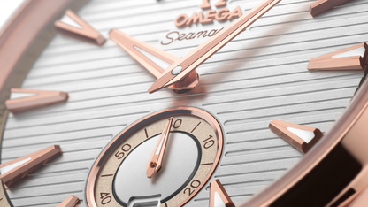 Seamaster Aqua Terra 150M 41 mm, Sedna™ gold on rubber strap