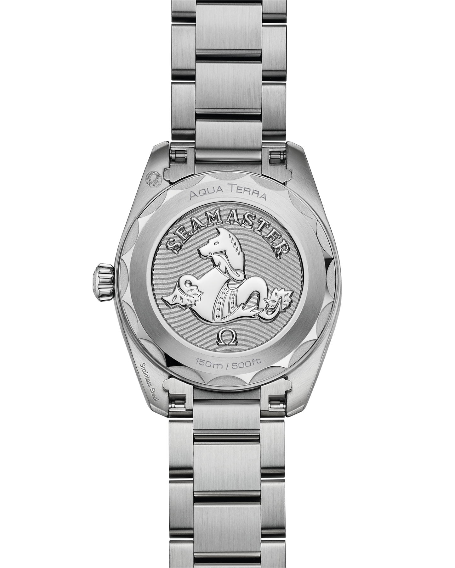 Seamaster Aqua Terra 150M 28 mm, steel on steel