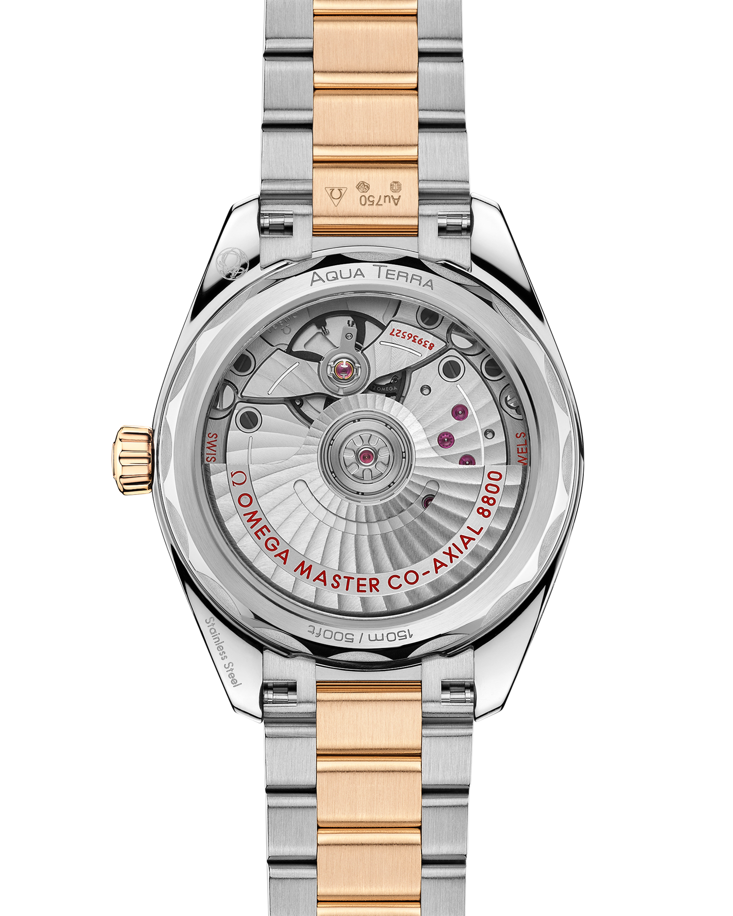 Seamaster Aqua Terra Shades 34 mm, steel ‑ Moonshine™ gold on steel ‑ Moonshine™ gold