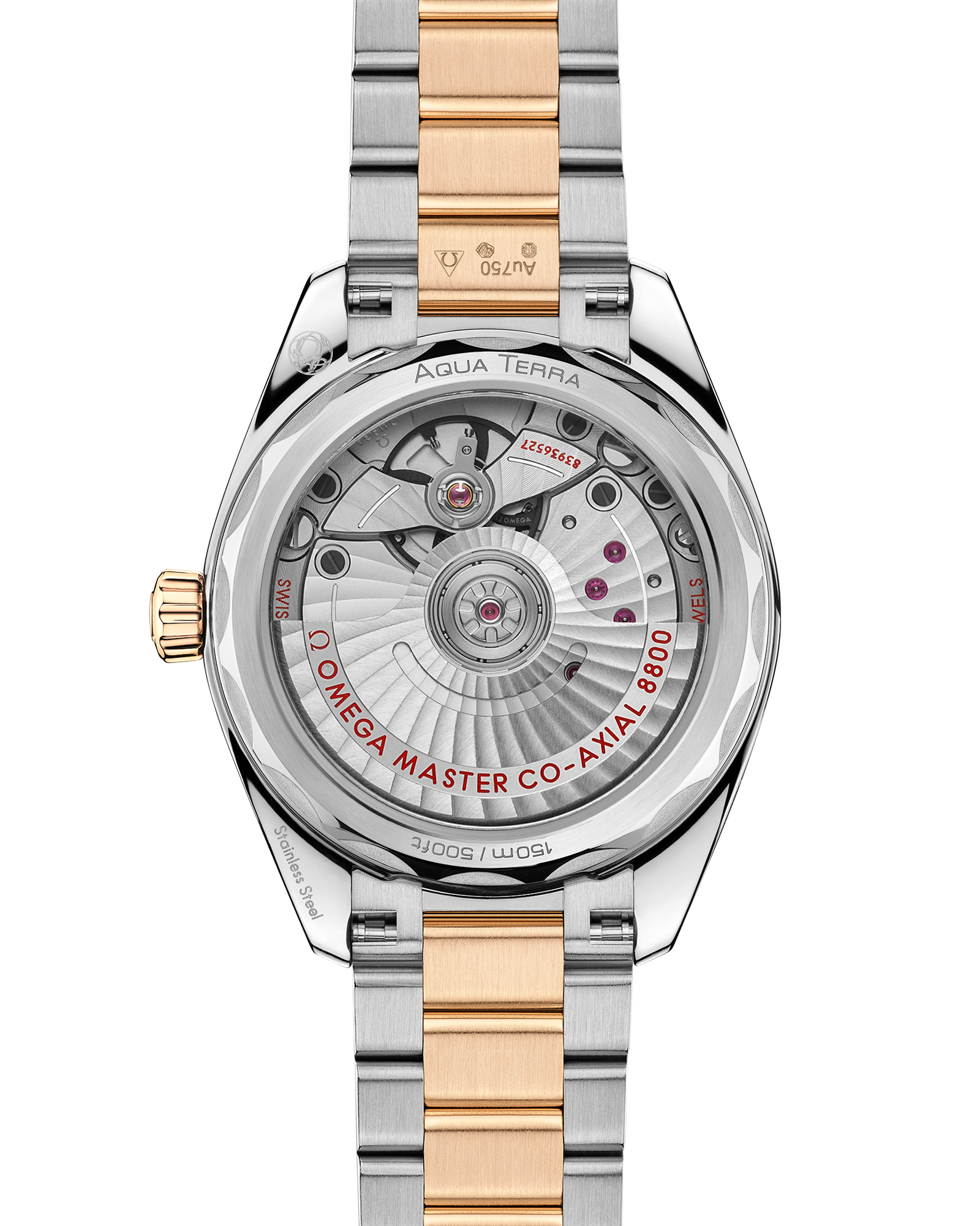 Seamaster Aqua Terra Shades 34 mm, steel ‑ Moonshine™ gold on steel ‑ Moonshine™ gold