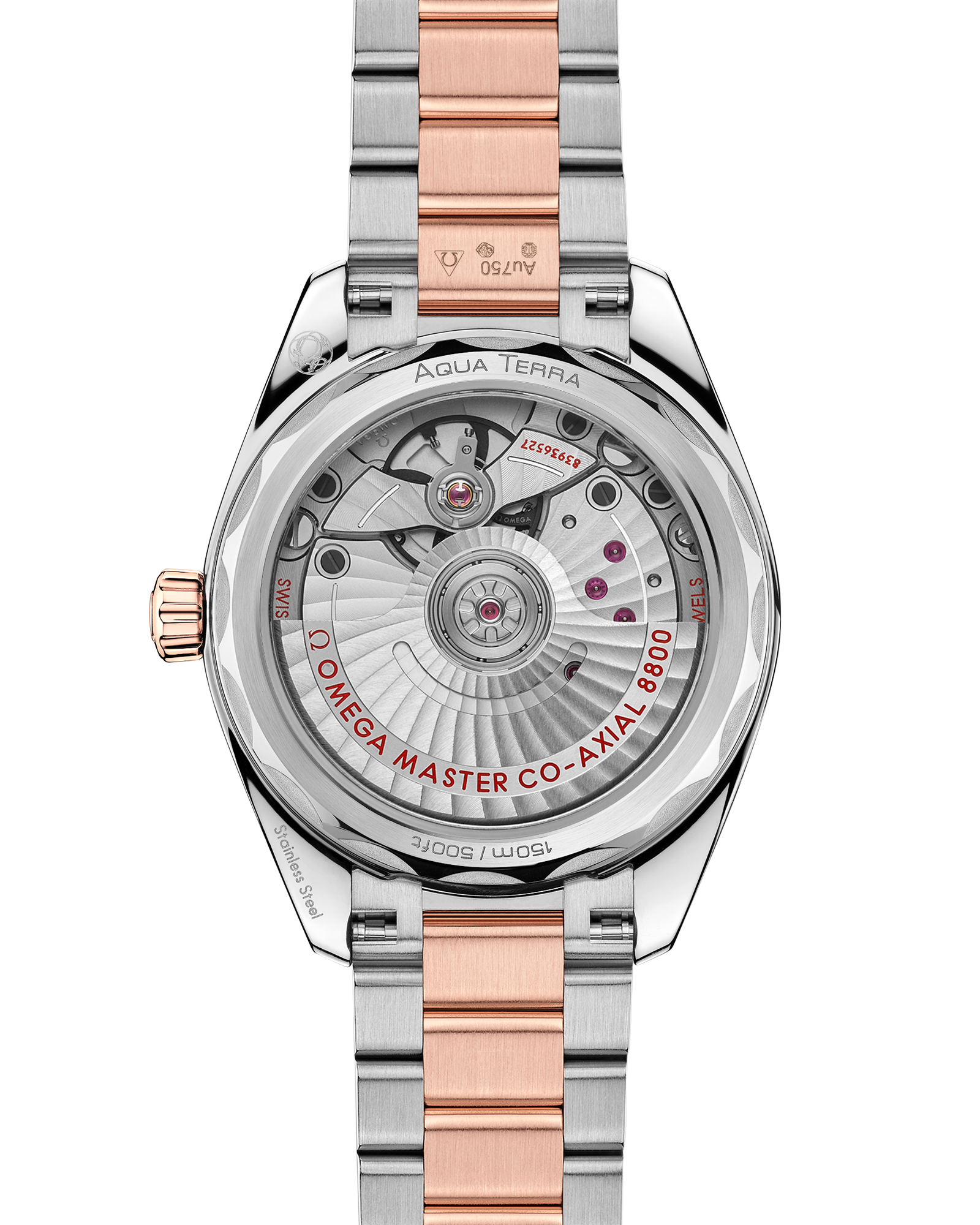 Seamaster Aqua Terra Shades 34 mm, steel ‑ Sedna™ gold on steel ‑ Sedna™ gold