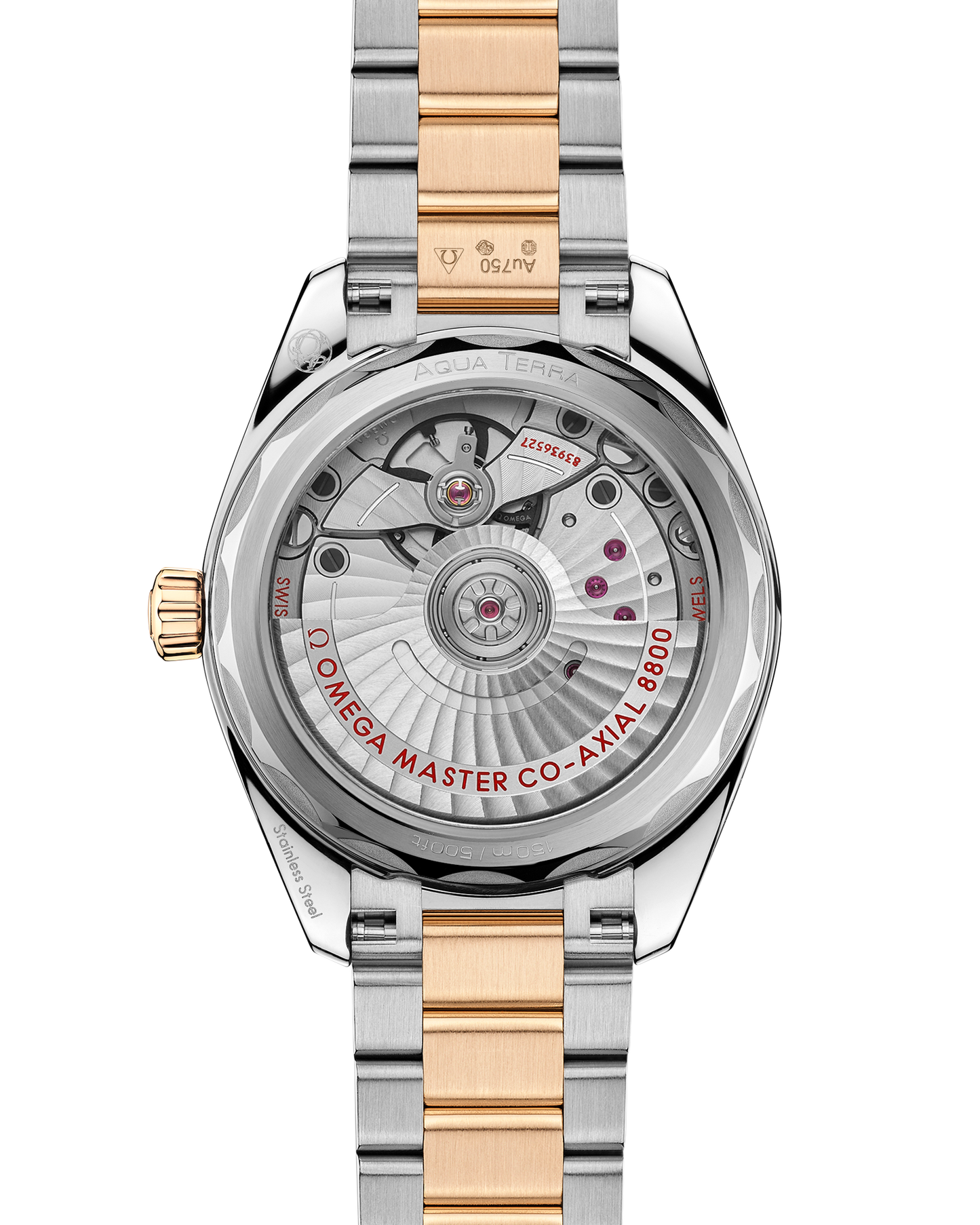 Seamaster Aqua Terra Shades 34 mm, steel ‑ Moonshine™ gold on steel ‑ Moonshine™ gold