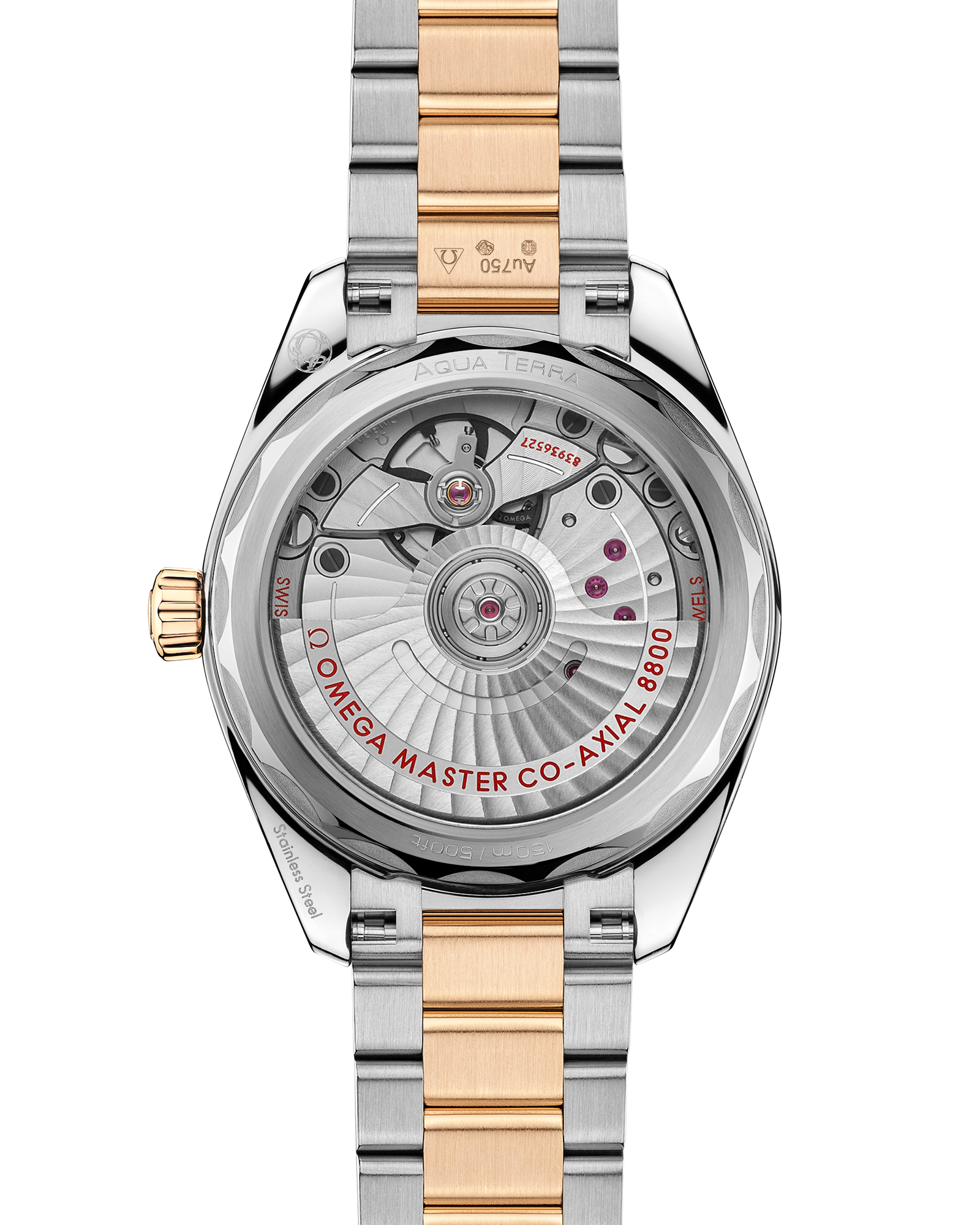 Seamaster Aqua Terra Shades 34 mm, steel ‑ Moonshine™ gold on steel ‑ Moonshine™ gold