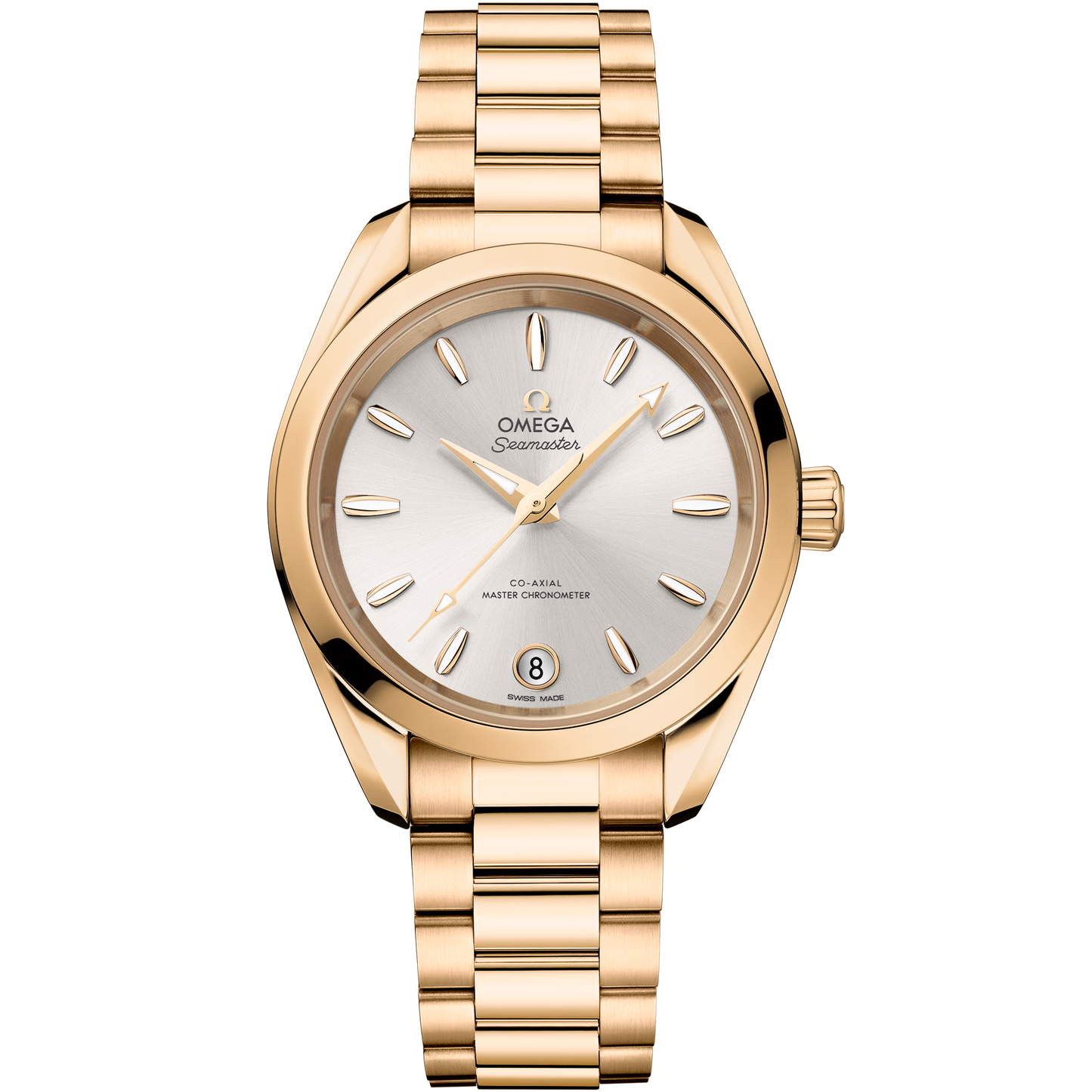 Seamaster Aqua Terra Shades 34 mm, Moonshine™ gold on Moonshine™ gold