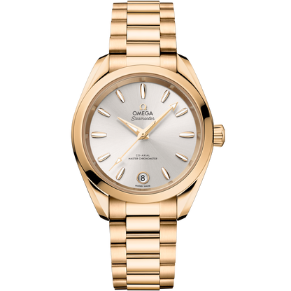 Seamaster Aqua Terra Shades 34 mm, Moonshine™ gold on Moonshine™ gold
