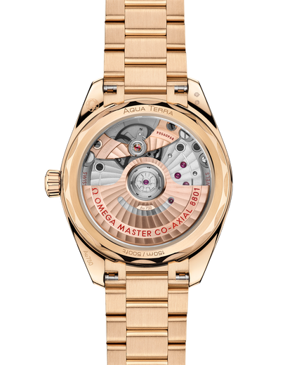 Seamaster Aqua Terra Shades 34 mm, Moonshine™ gold on Moonshine™ gold