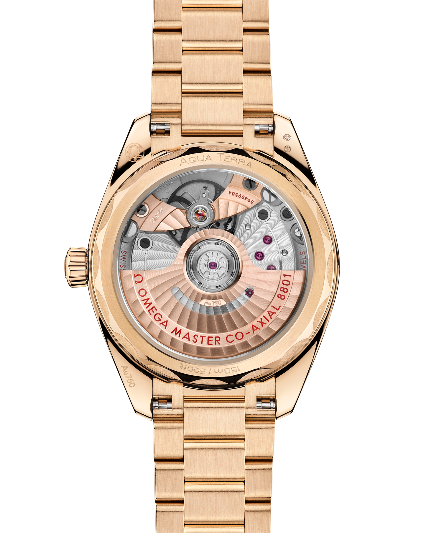 Seamaster Aqua Terra Shades 34 mm, Moonshine™ gold on Moonshine™ gold