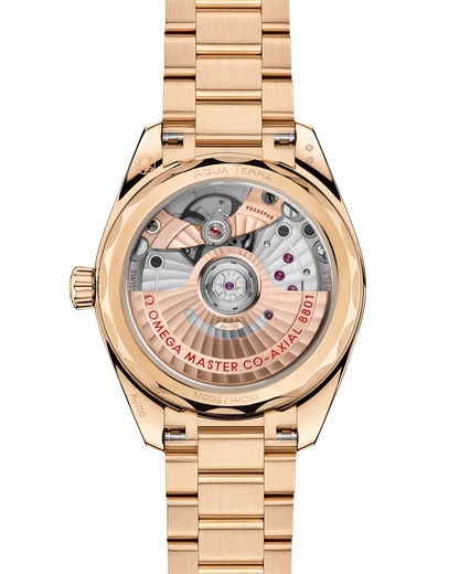 Seamaster Aqua Terra Shades 34 mm, Moonshine™ gold on Moonshine™ gold