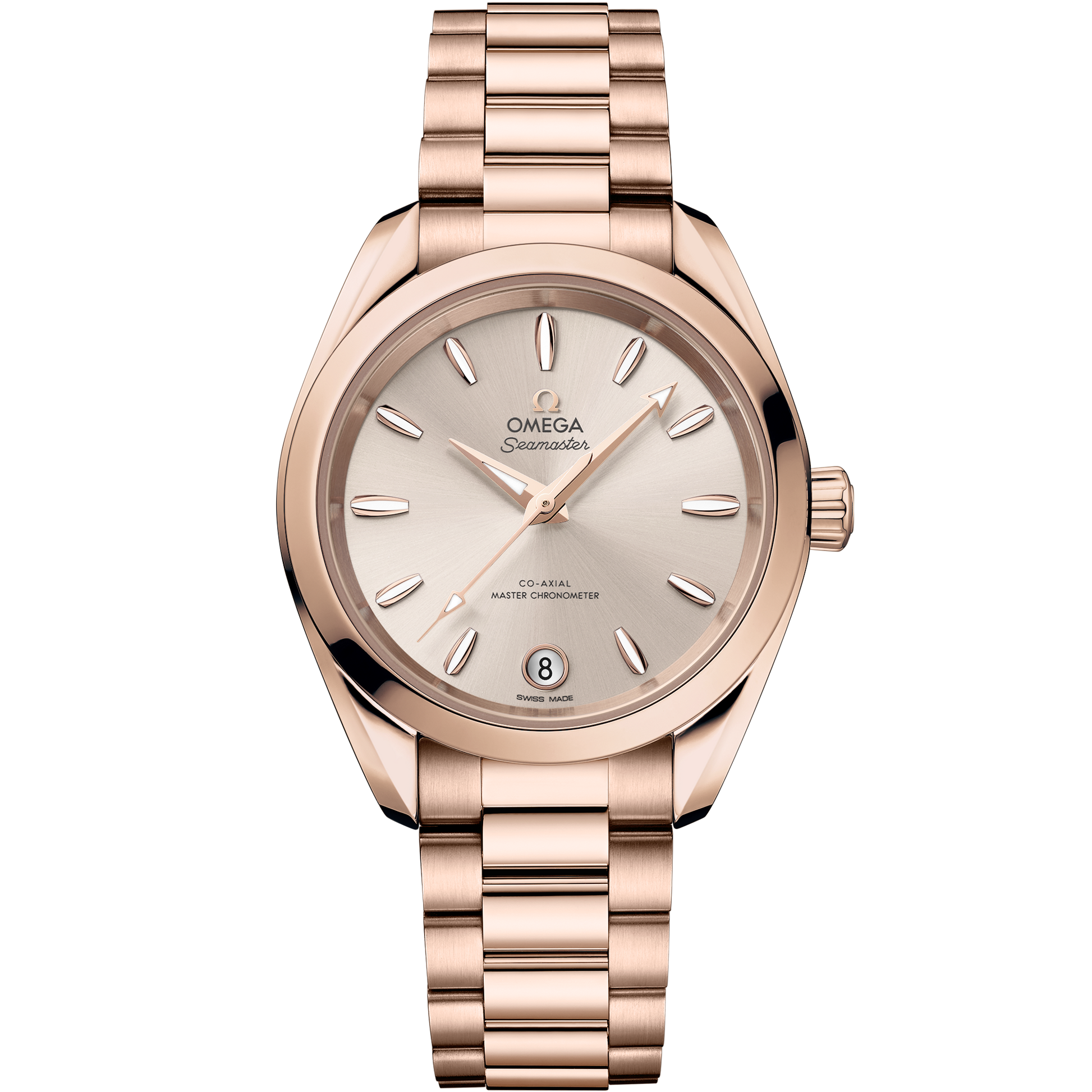 Seamaster Aqua Terra Shades 34 mm, Sedna™ gold on Sedna™ gold