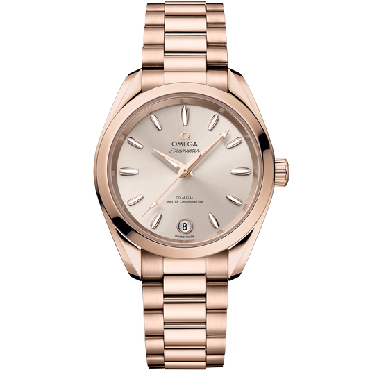 Seamaster Aqua Terra Shades 34 mm, Sedna™ gold on Sedna™ gold