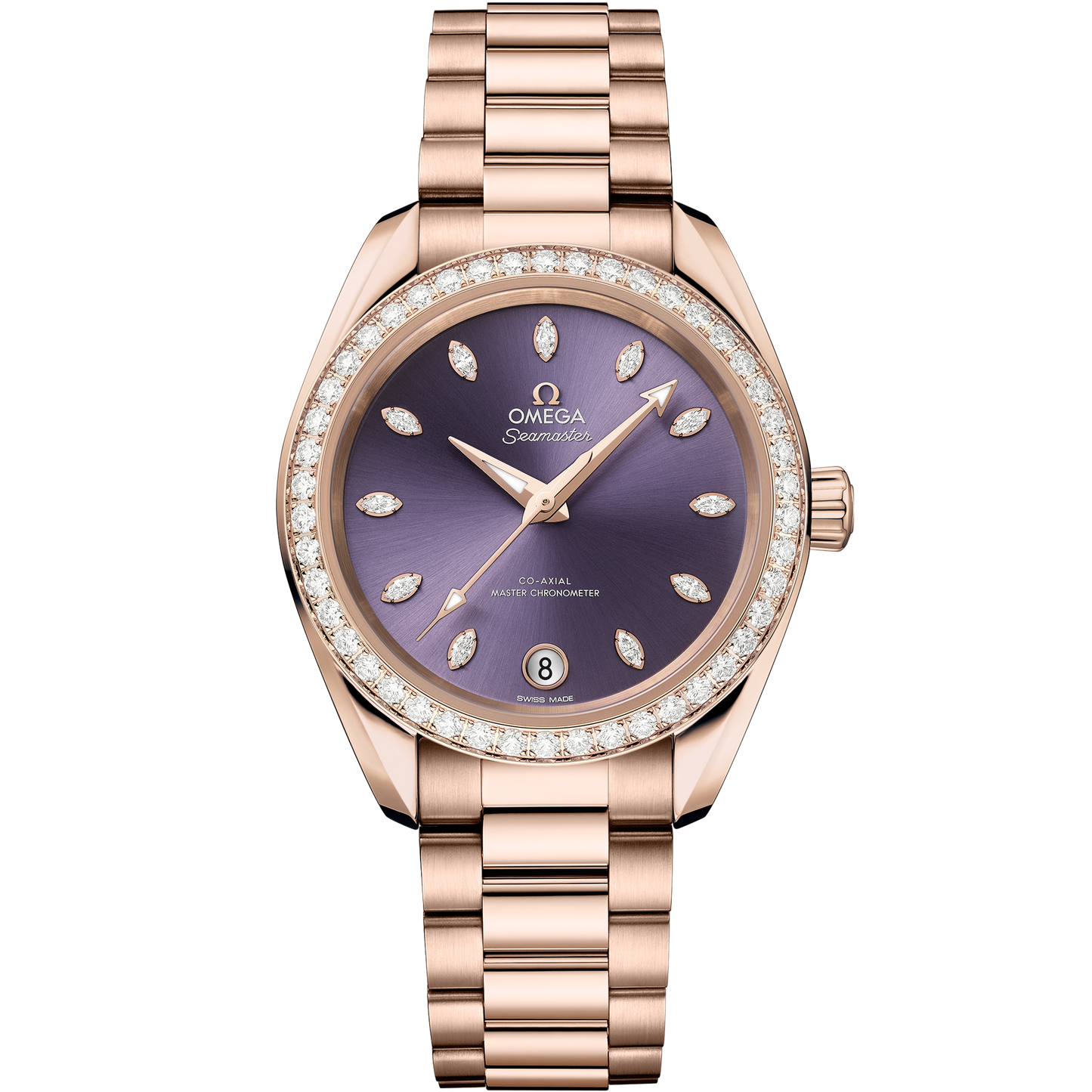 Seamaster Aqua Terra Shades 34 mm, Sedna™ gold on Sedna™ gold