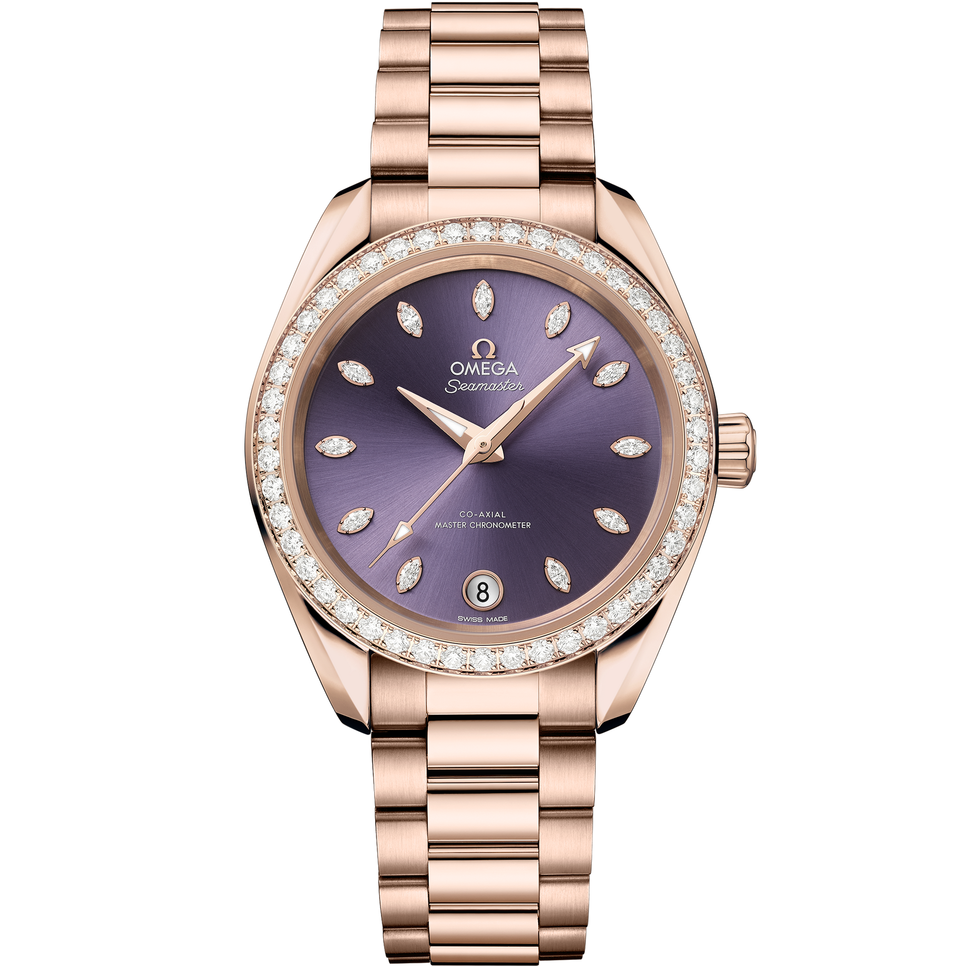 Seamaster Aqua Terra Shades 34 mm, Sedna™ gold on Sedna™ gold