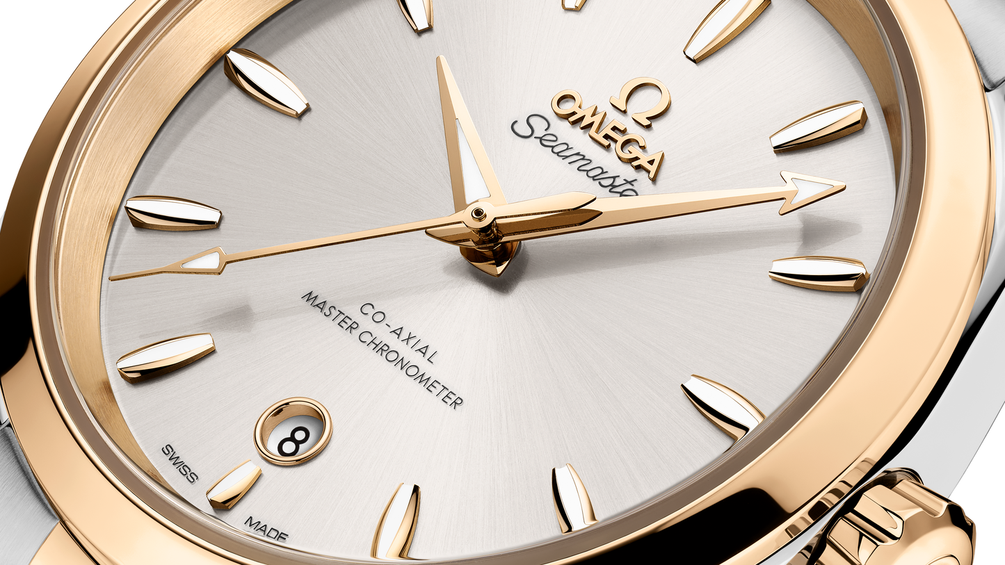 Seamaster Aqua Terra Shades 38 mm, steel ‑ Moonshine™ gold on steel ‑ Moonshine™ gold