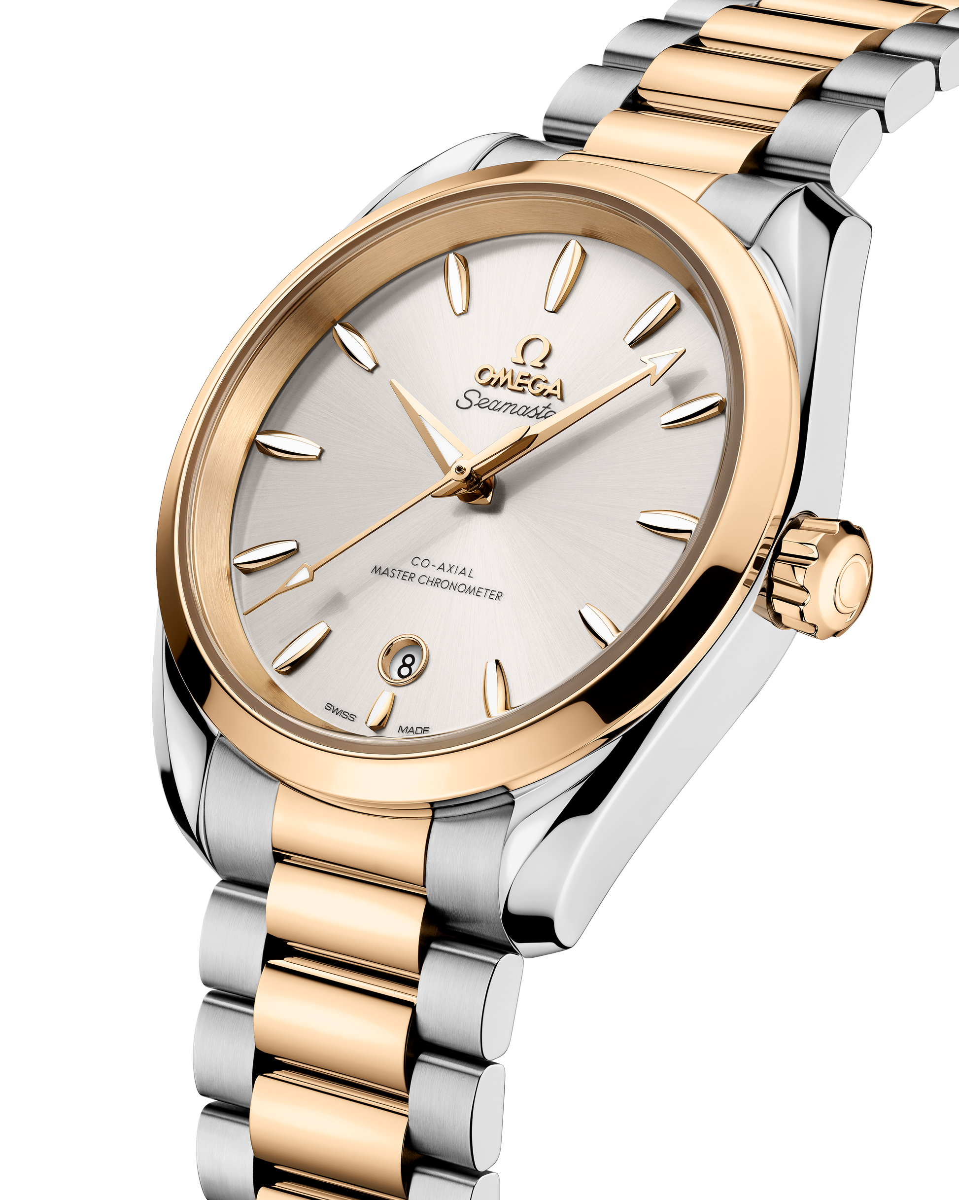 Seamaster Aqua Terra Shades 38 mm, steel ‑ Moonshine™ gold on steel ‑ Moonshine™ gold