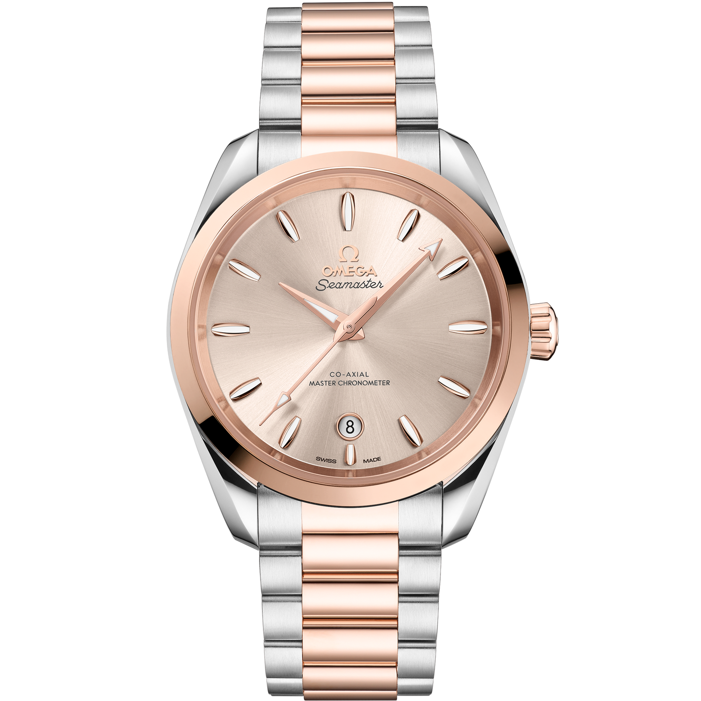 Seamaster Aqua Terra Shades 38 mm, steel ‑ Sedna™ gold on steel ‑ Sedna™ gold