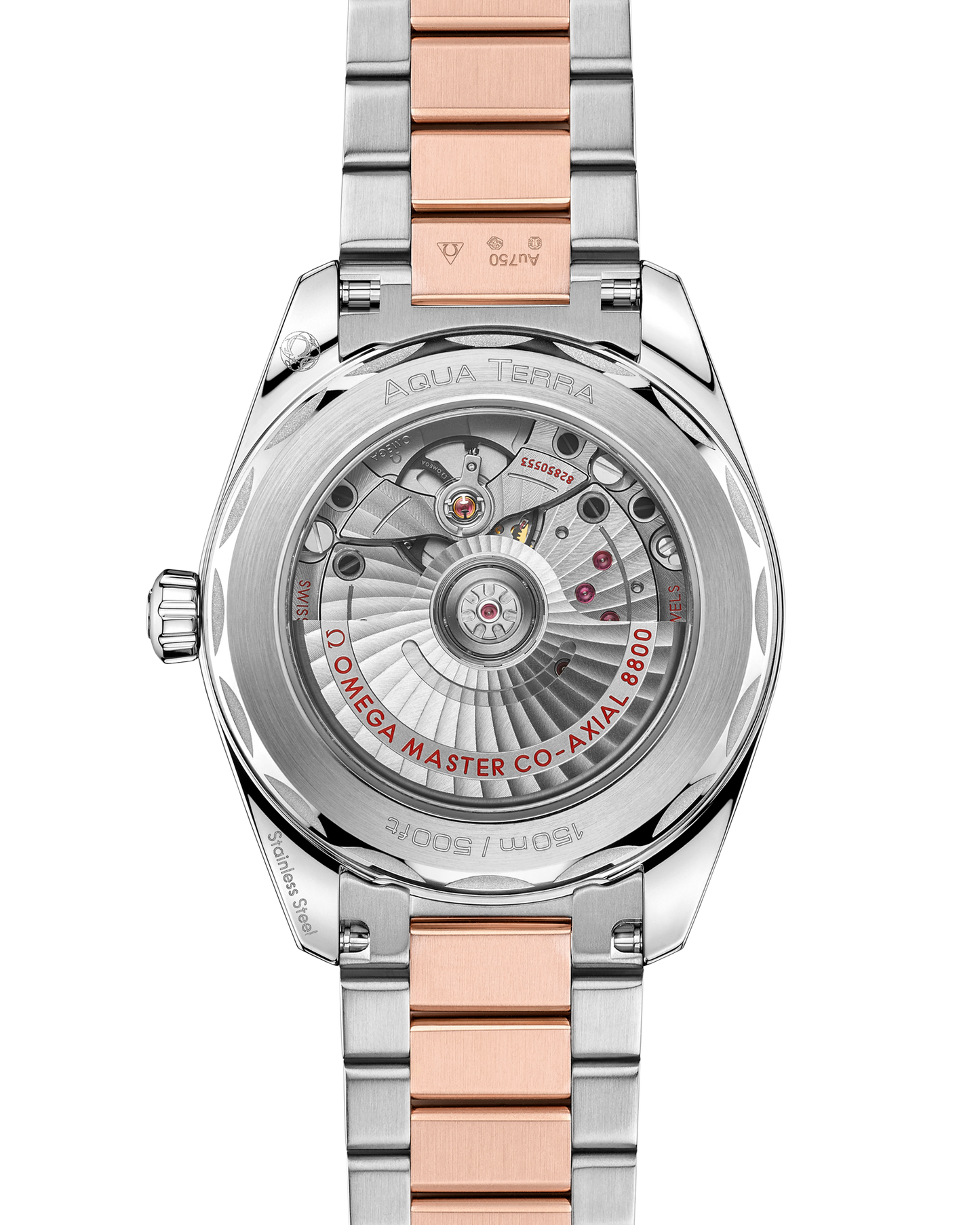 Seamaster Aqua Terra Shades 38 mm, steel ‑ Sedna™ gold on steel ‑ Sedna™ gold