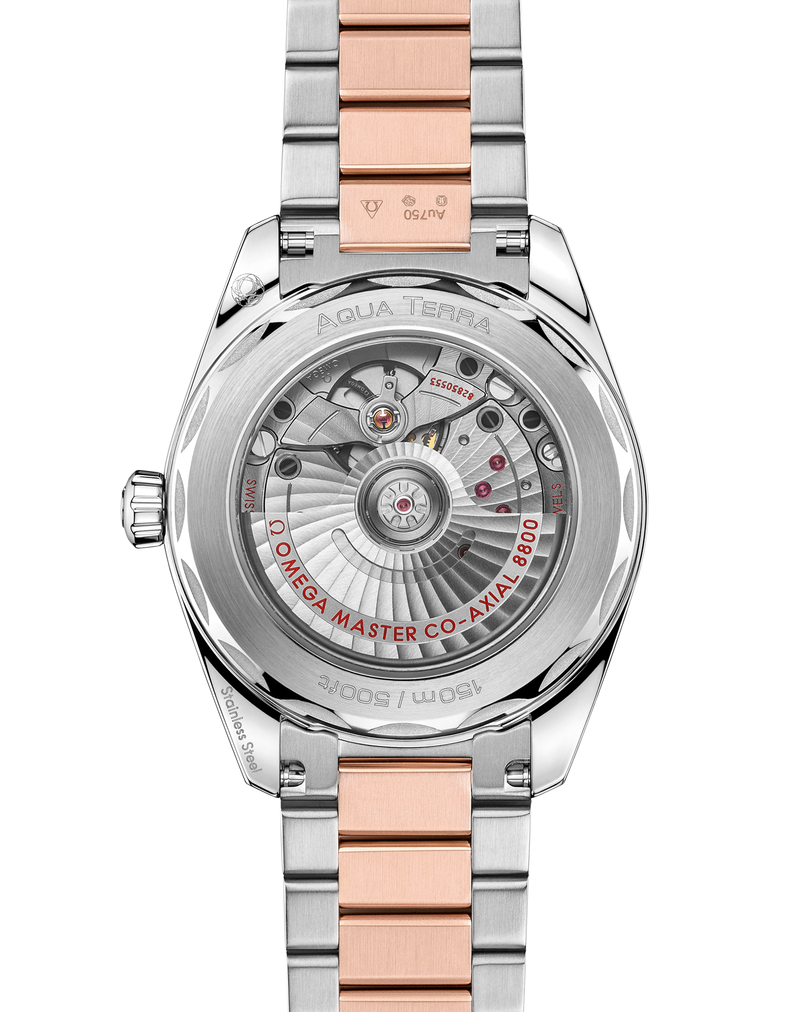 Seamaster Aqua Terra Shades 38 mm, steel ‑ Sedna™ gold on steel ‑ Sedna™ gold