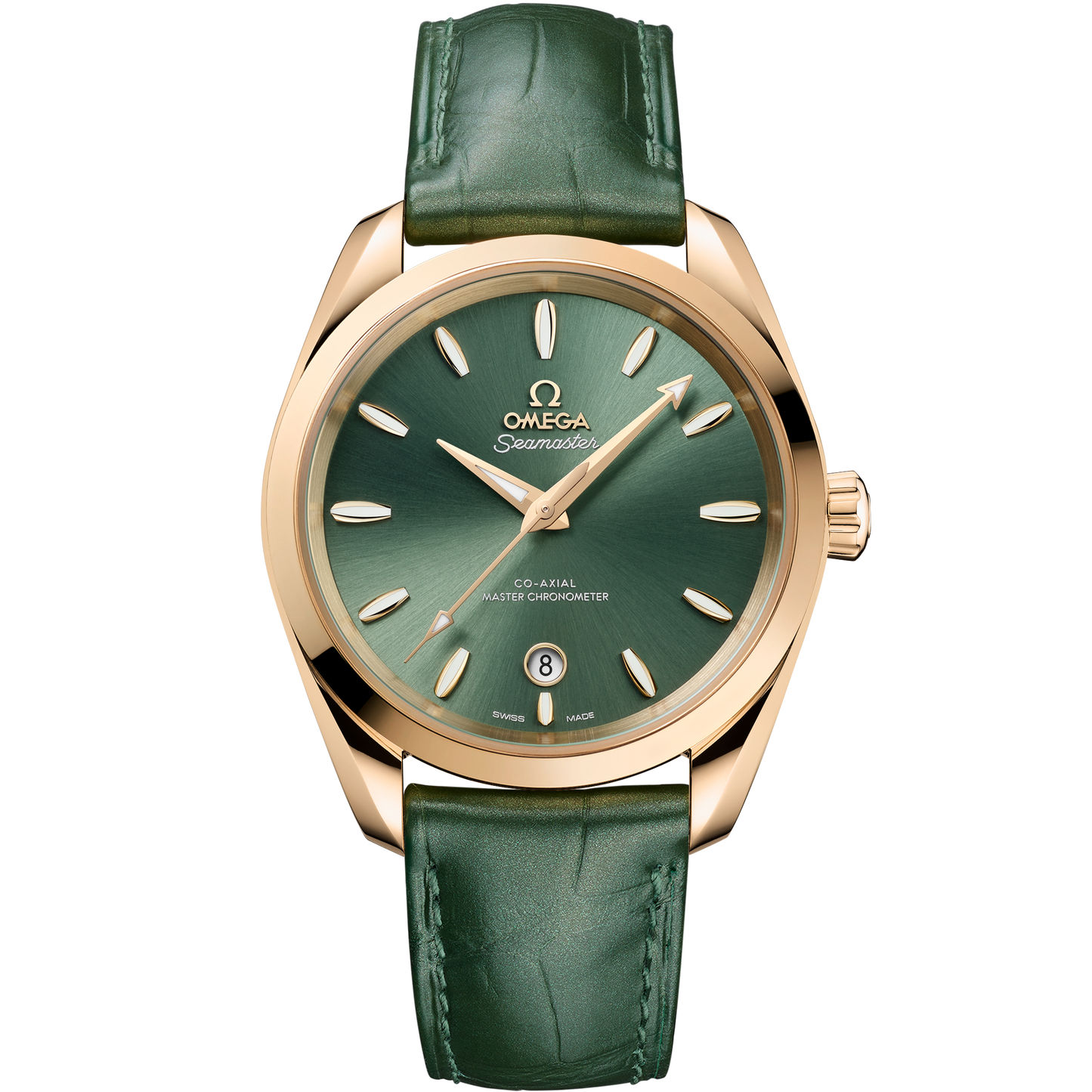 Seamaster Aqua Terra Shades 38 mm, Moonshine™ gold on leather