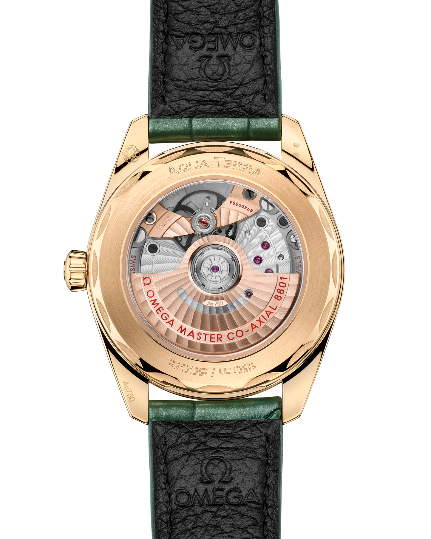Seamaster Aqua Terra Shades 38 mm, Moonshine™ gold on leather