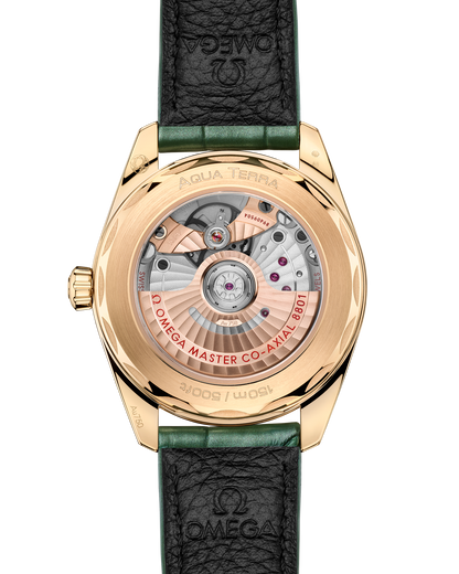Seamaster Aqua Terra Shades 38 mm, Moonshine™ gold on leather