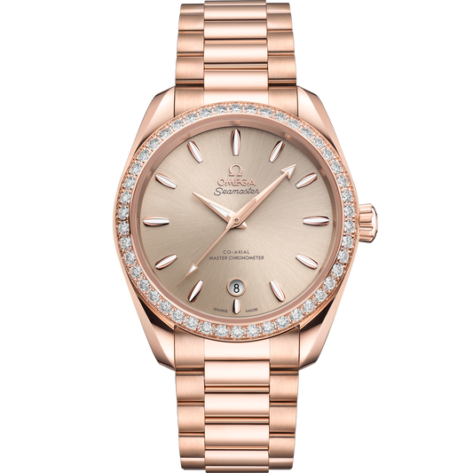 Seamaster Aqua Terra Shades 38 mm, Sedna™ gold on Sedna™ gold
