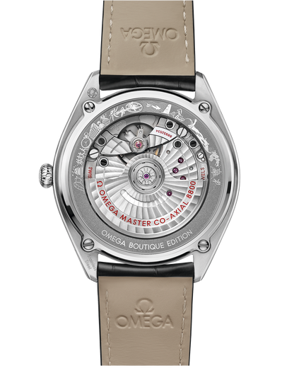 Seamaster Boutique Editions 39.5 mm, steel on leather strap