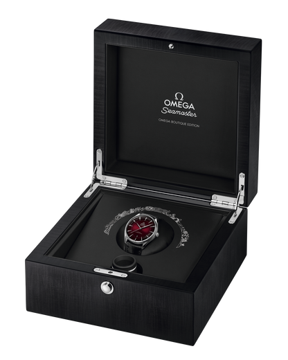 Seamaster Boutique Editions 39.5 mm, steel on leather strap