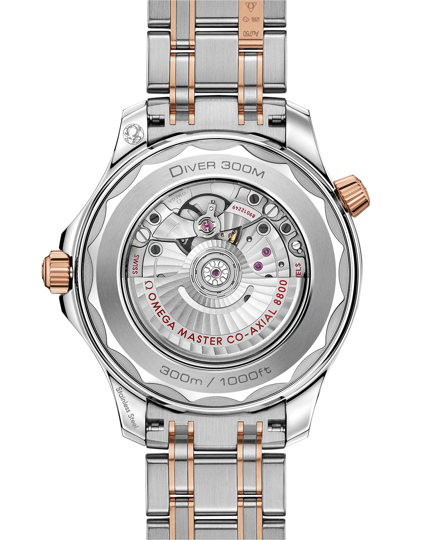 Seamaster Diver 300M 42 mm, steel ‑ Sedna™ gold on steel ‑ Sedna™ gold